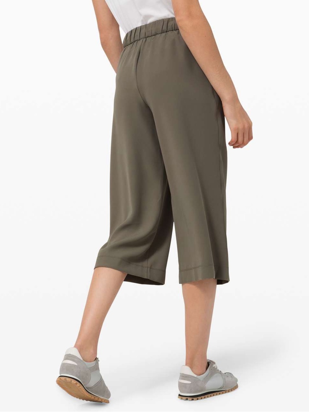 Lululemon noir crop wide leg pants - Picture 3 of 8